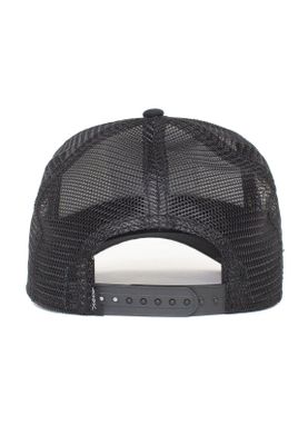 Kids Little Stripe Animal Farm Trucker Black