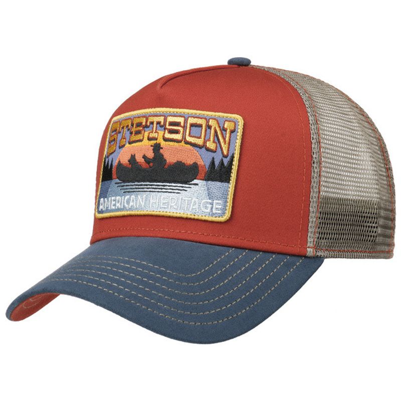 Trucker Cap American Heritage Canoe Red  - Stetson