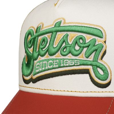 Trucker Cap Lettering Red/Off White - Stetson