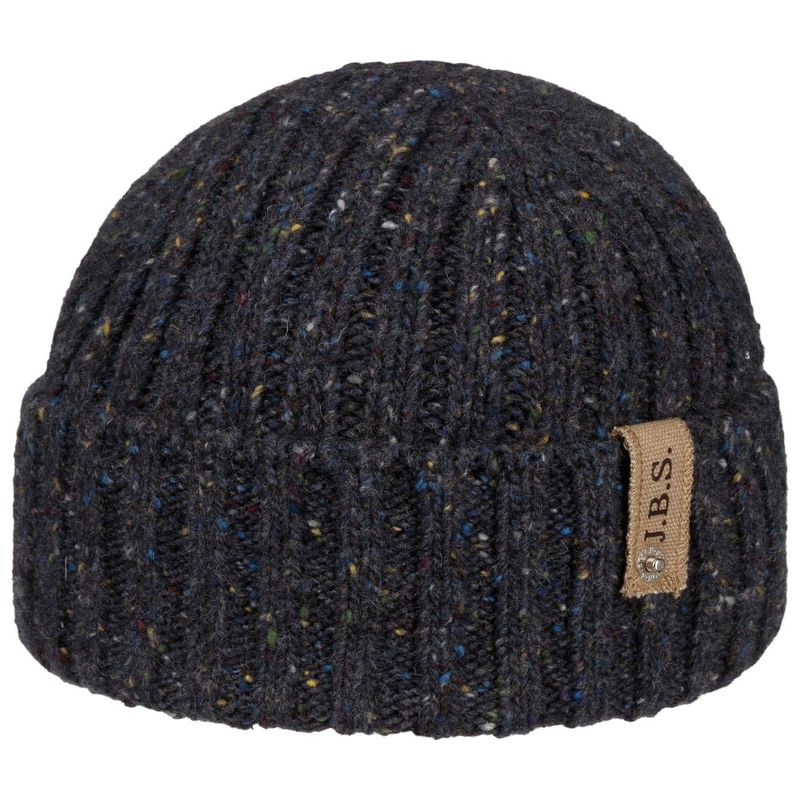 Hantsport Donegal Wool Navy Beanie - Stetson