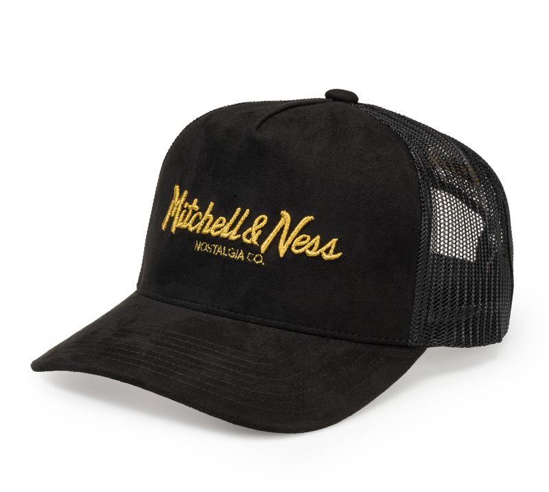 Pinscript Black/Gold Trucker - Mitchell & Ness