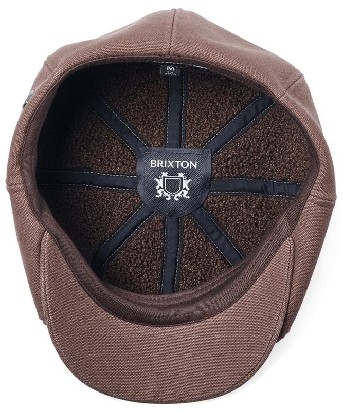 Brixton Brood Sherpa Newsboy Cap Pinecone Brown - Brixton