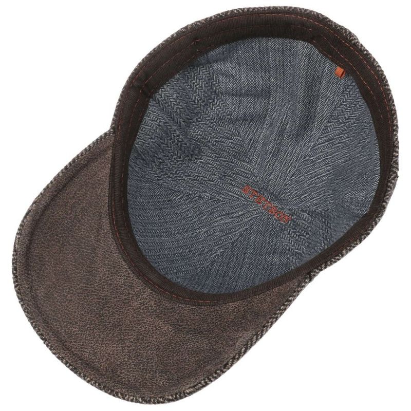 Baseball Cap Wool Herringbone Antra Melange Stetson