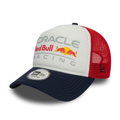 Red Bull Racing Colour Block Red E-Frame Trucker - New era