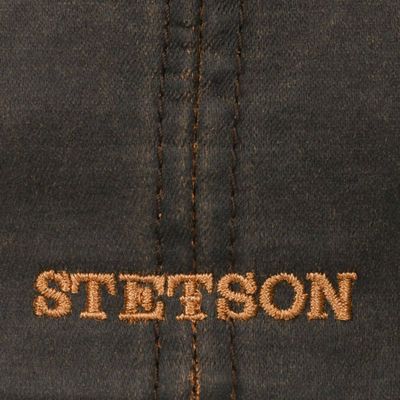 Hatteras Old Cotton Flat Cap Newsboy Brown - Stetson