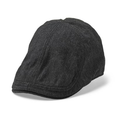 OLLIE Sixpence Flat Cap Black - Statewear