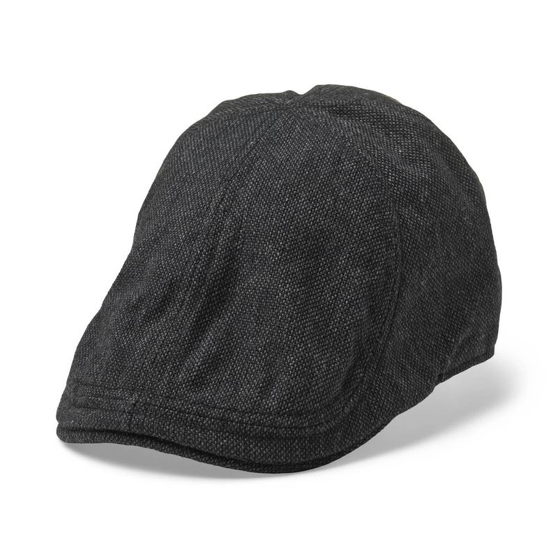 OLLIE Sixpence Flat Cap Black - Statewear