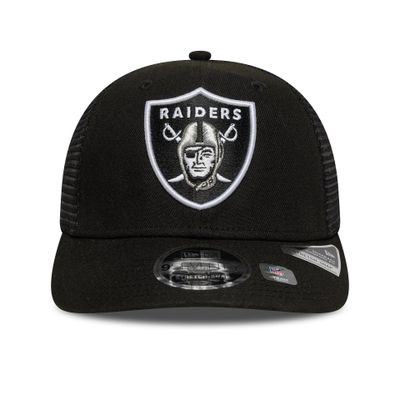 Las Vegas Raiders NFL Official Team Colour Black 9SEVENTY Stretch Snap Adjustable Cap - New Era