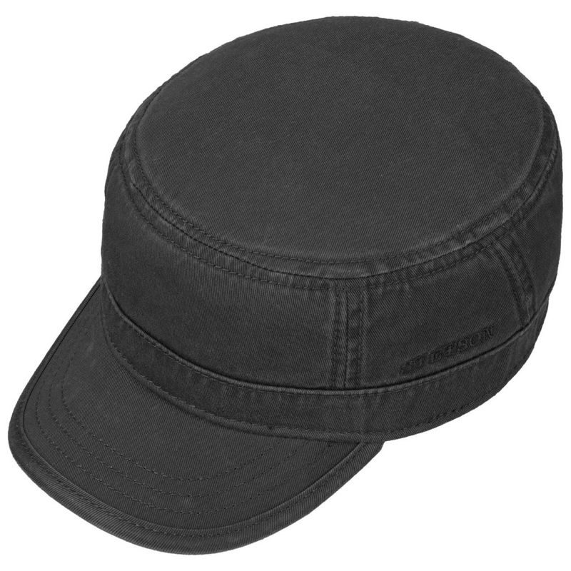 Army Cap Cotton Black Stetson