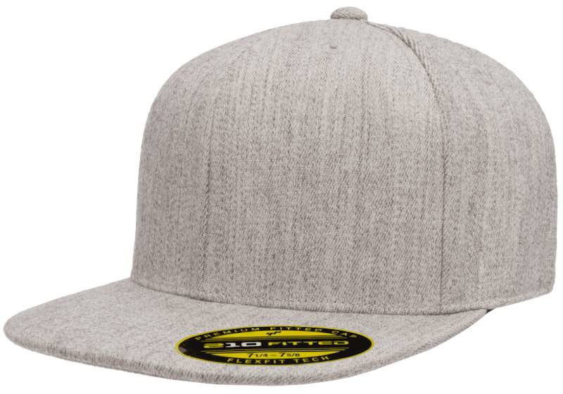 210® Premium Fitted Heather Grey 6210 - Flexfit/Yupoong