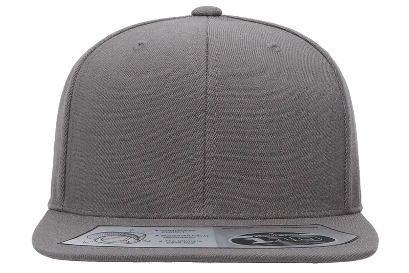 110 Fitted Snapback Dark Grey - Flexfit