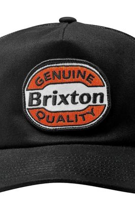 KEATON NETPLUS TRUCKER HAT - BLACK - Brixton