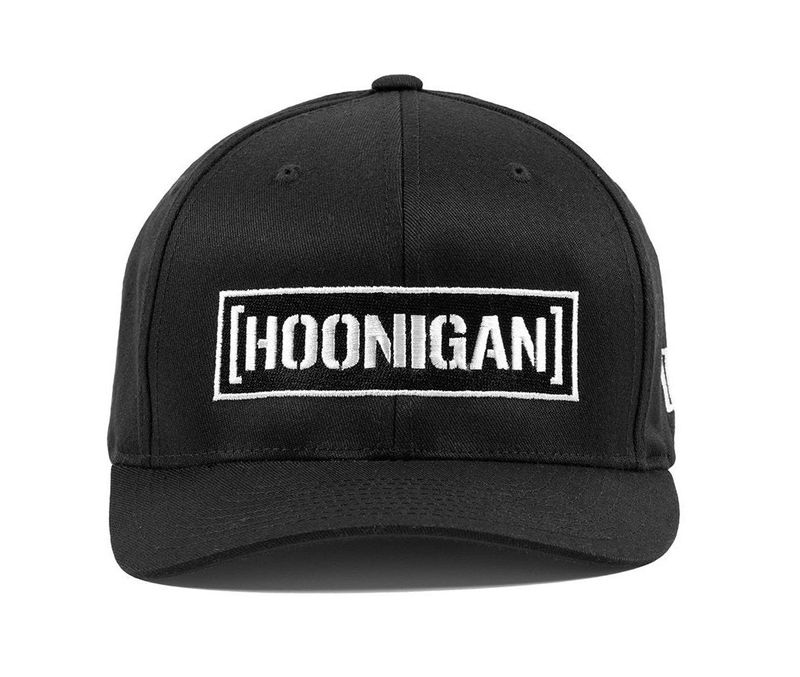 Censor Bar Curve Hat Black Flexfit - Hoonigan