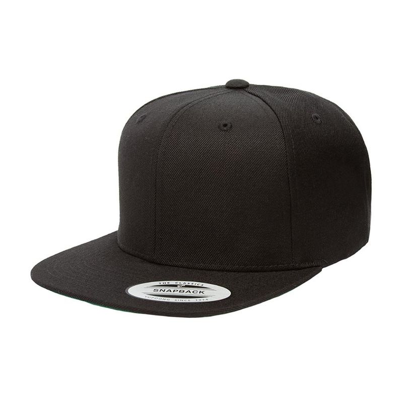 Pro-Style Twill Snapback Toddler Black Cap - Yupoong