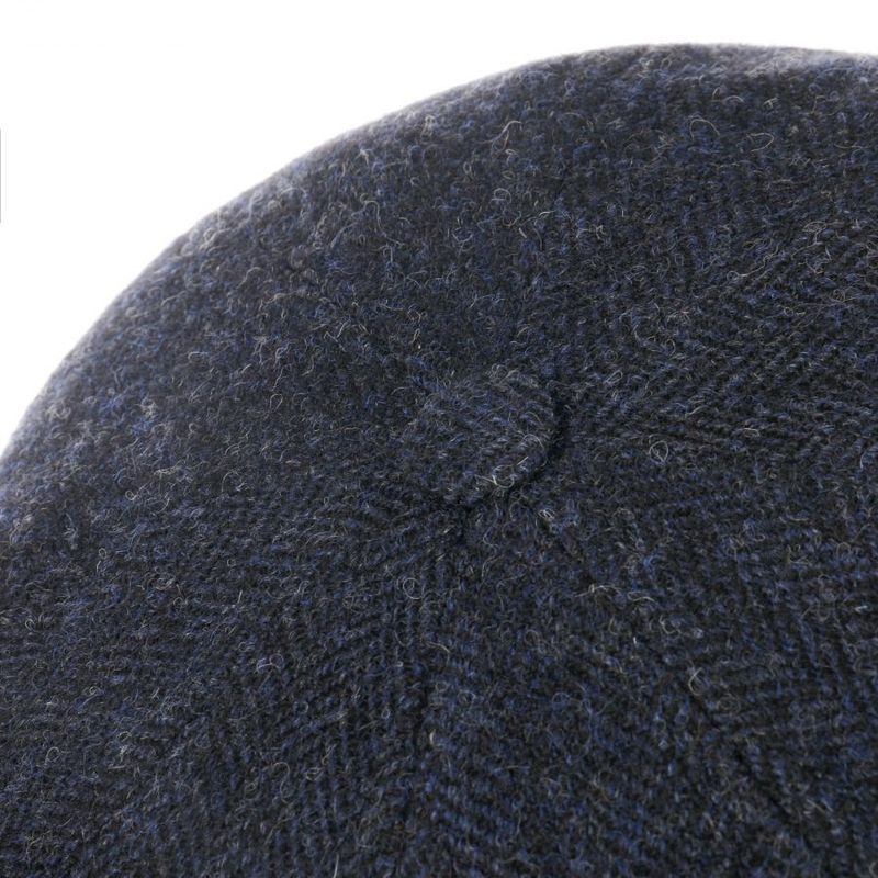 Hatteras Wool Herringbone Dark Navy Stetson