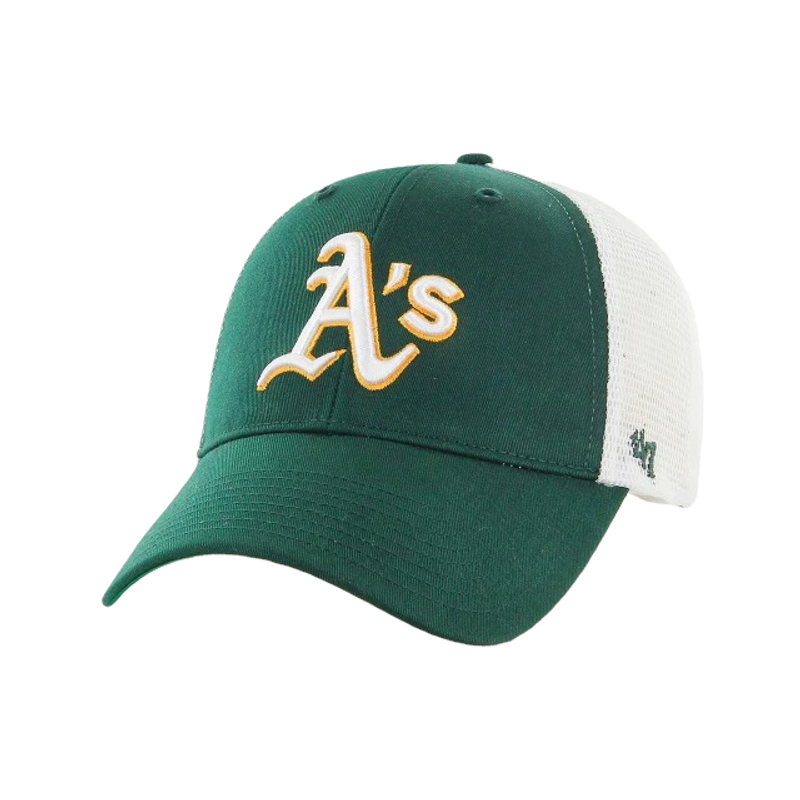 MLB Oakland Athletics Dark Green Branson Mesh Trucker   - '47 Brand