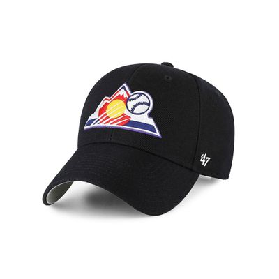 ’47 MVP Colorado Rockies Adjustable Black Cap - 47Brand