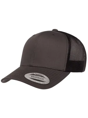 Retro Trucker 2-Tone Charcoal/Black-Yupoong