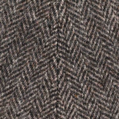 Texas Wool Herringbone Flat Cap Antra- Melange - Stetson