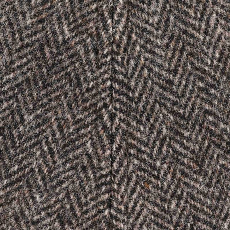 Texas Wool Herringbone Flat Cap Antra- Melange - Stetson