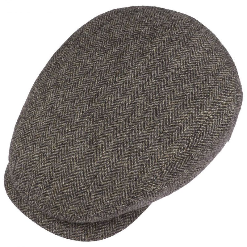 Driver Cap Wool Herringbone Antramelange- Stetson