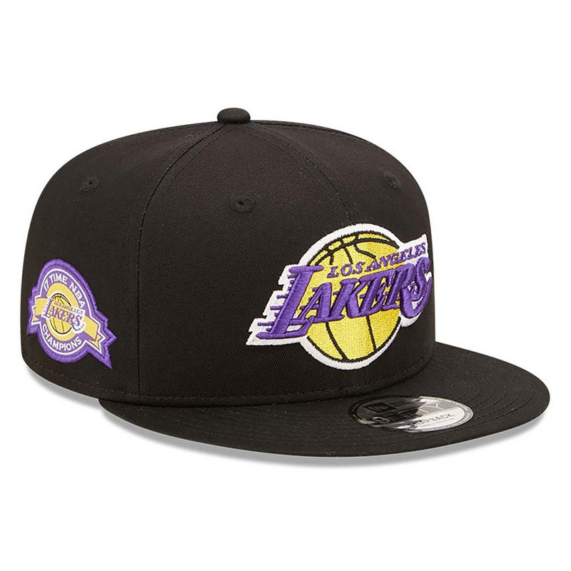 LA Lakers Side Patch TEAM Black 9FIFTY Snapback Cap