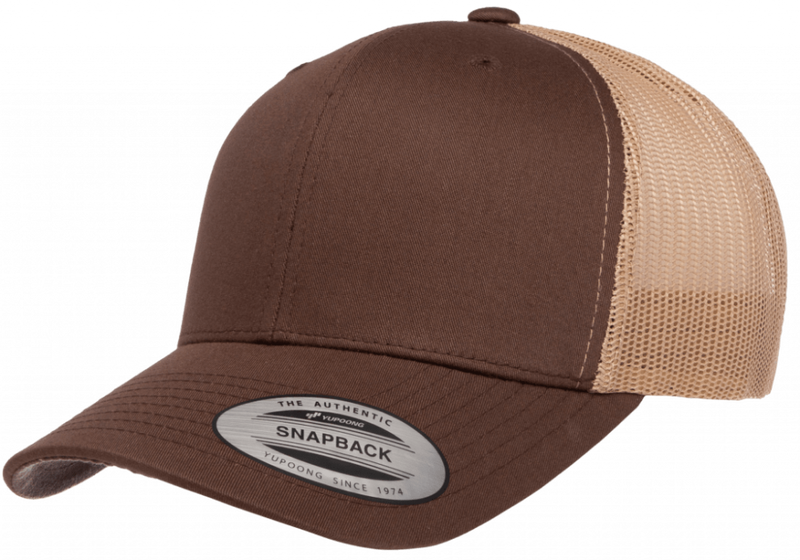 Trucker Flexfit Brun/Beige 6506 i lager från Flexfit/Yupoong