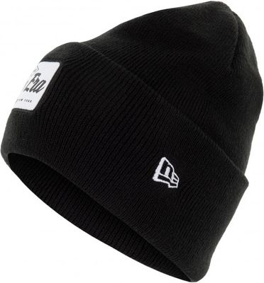 Logo patch Wide Cuff Knit Black - New Era - Fri frakt