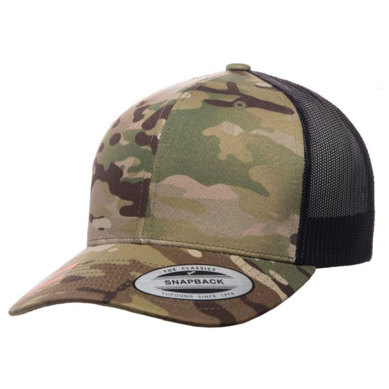 Flexfit/Yupoong Trucker Multicam 6606 i lager för snabb leverans