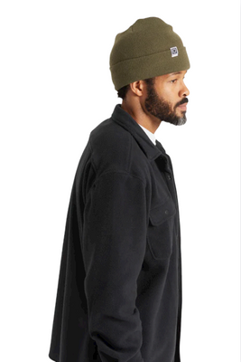 Harbor Beta Watch Cap Beanie Olive - Brixton