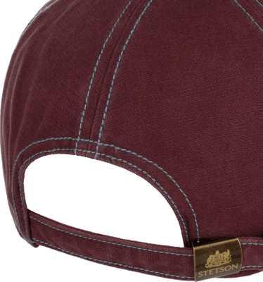 Stetson Baseball Cap Vintage Distressed Light Blue Red