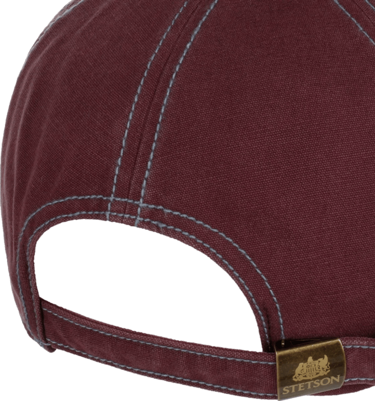 Stetson Baseball Cap Vintage Distressed Light Blue Red