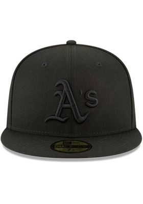 New Era 59FIFTY Oakland Athletics MLB Black on Black