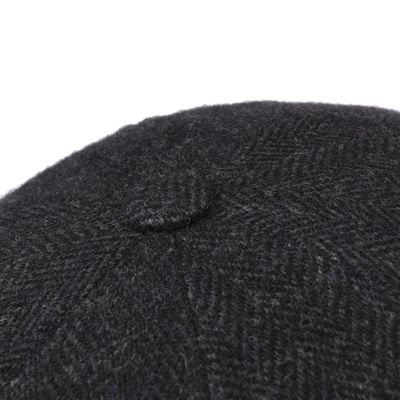 Hatteras Wool Herringbone Black/Grey - Stetson