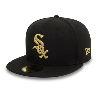 Chicago White Sox Cooperstown Metallic Black 59FIFTY Fitted Cap - New Era