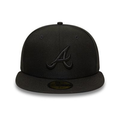 New Era 59FIFTY Atlanta Braves Black