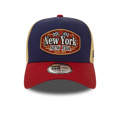 New Era Patch Navy E-Frame Trucker Cap