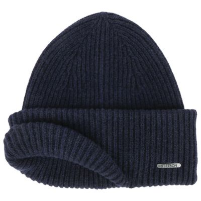 Classic Uni Wool Beanie Hat Navy - Stetson