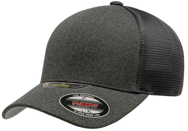 Flexfit Unipanel Trucker Mesh Dark Grey Black