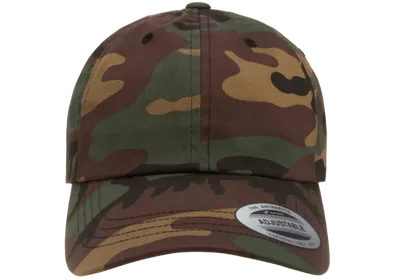 Yupoong Low Profile Cotton Twill Green Camo