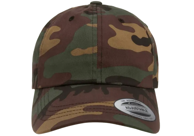 Yupoong Low Profile Cotton Twill Green Camo