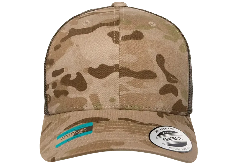 Yupoong Retro Trucker Multicam Brown