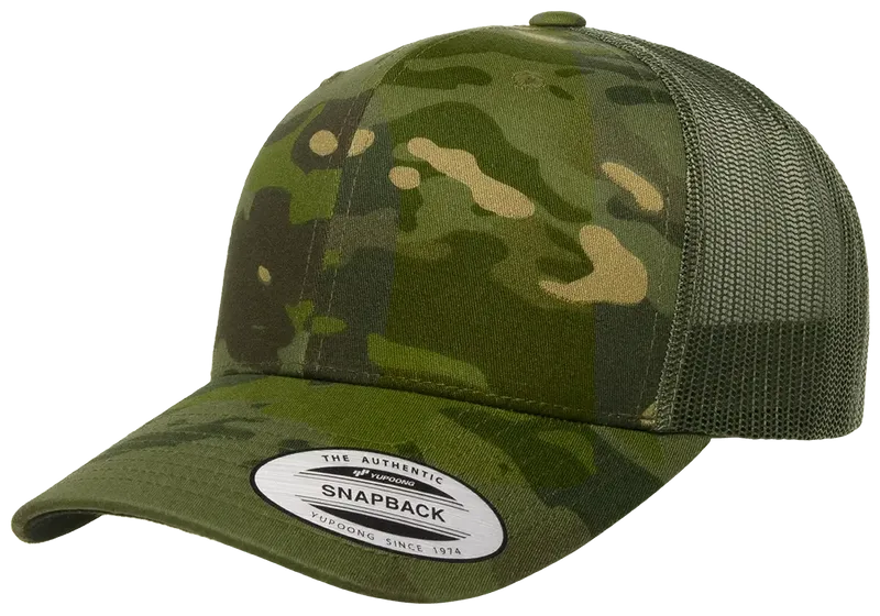 Yupoong Retro Trucker Multicam Green