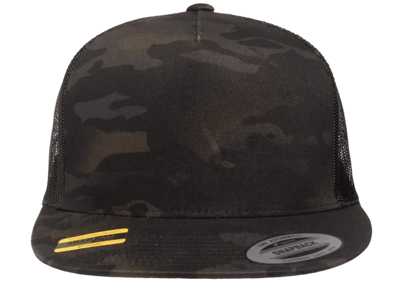 YP Classics Multicam Trucker Mesh Cap Black