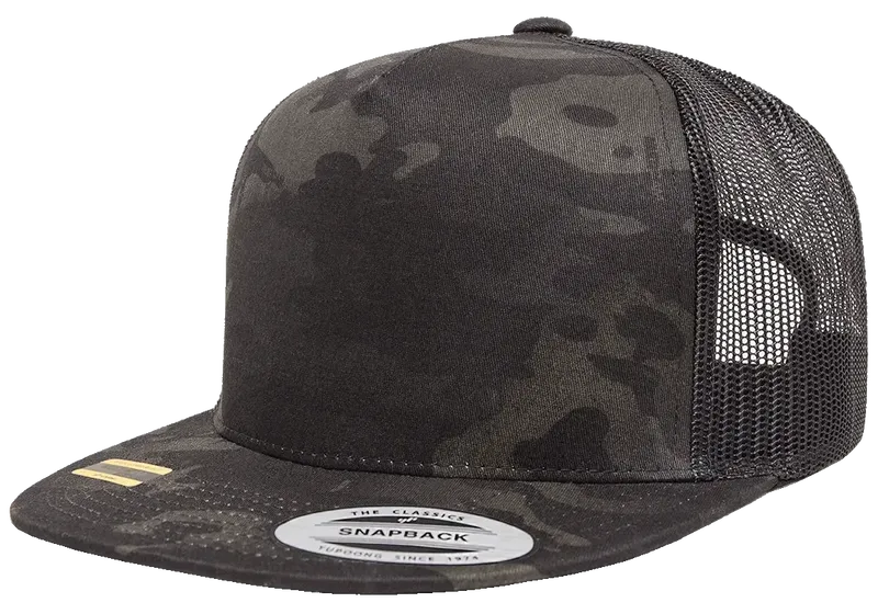 YP Classics Multicam Trucker Mesh Cap Black