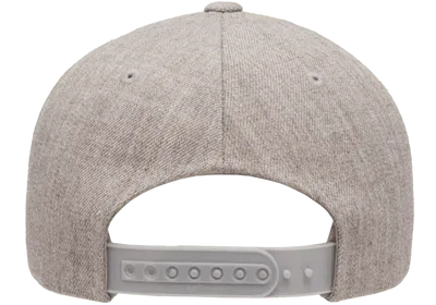 Yupoong Curved Visor Snapback Heather Grey