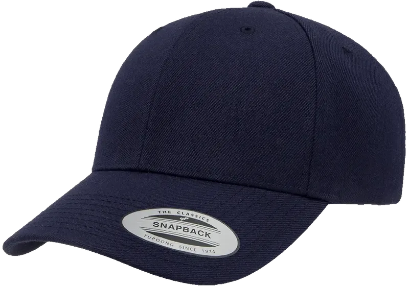 Yupoong Curved Visor Snapback Navy