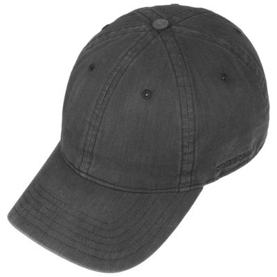 Baseball Cap Fitted Delave Organic Cotton Black - Stetson