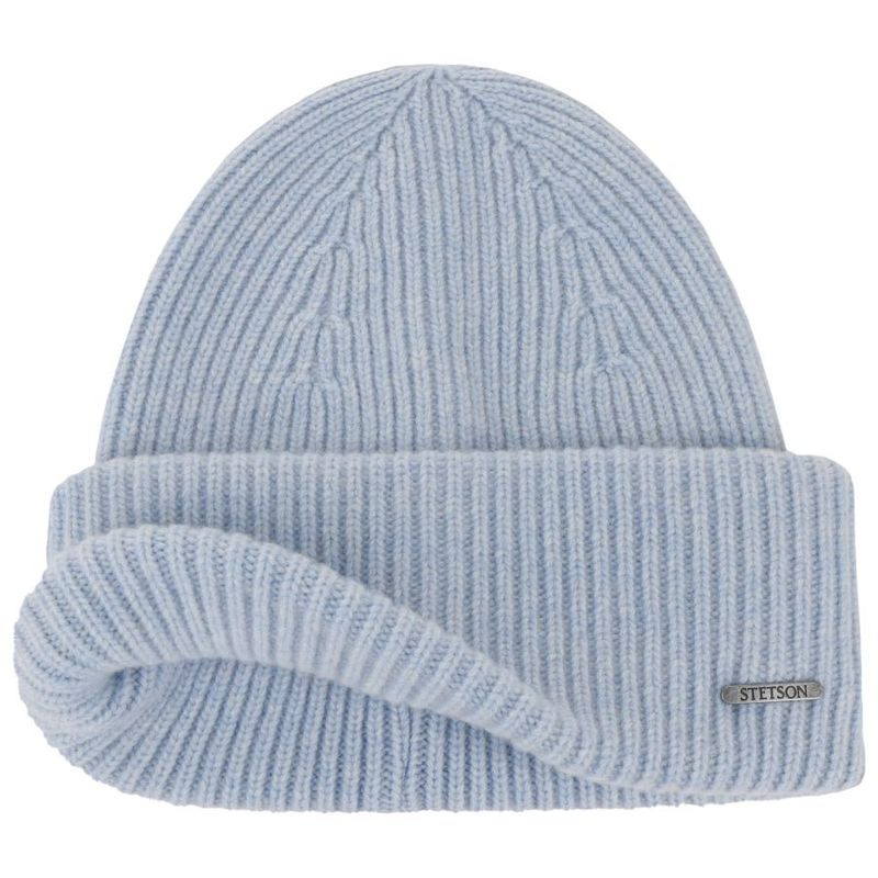 Classic Uni Wool Beanie Hat Light Blue- Stetson