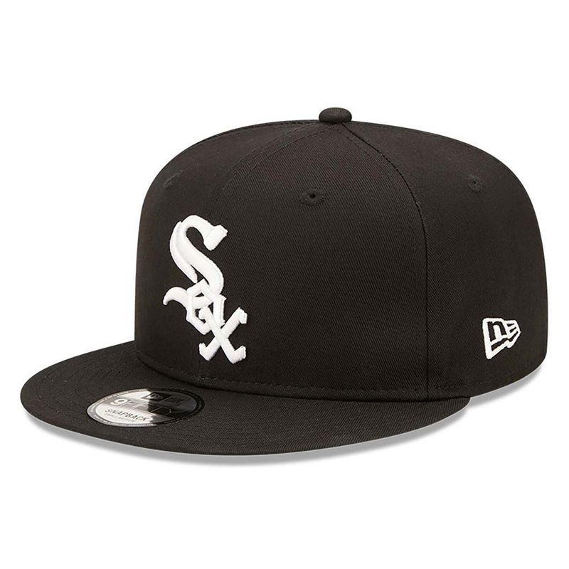 Chicago White Sox Side Patch TEAM Black 9FIFTY Snapback Cap